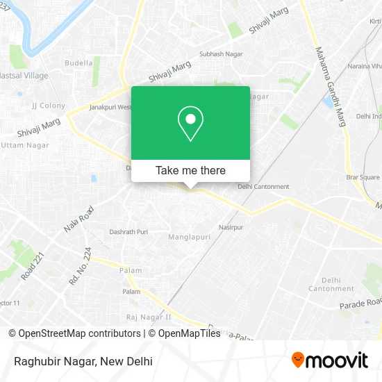 Raghubir Nagar map