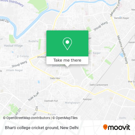 Bharti college cricket ground map