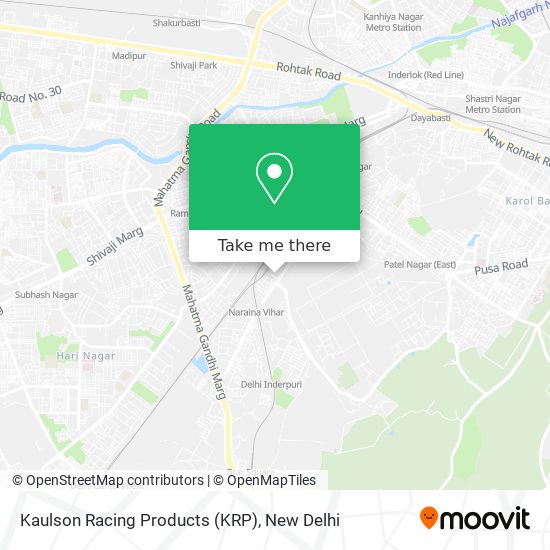 Kaulson Racing Products (KRP) map