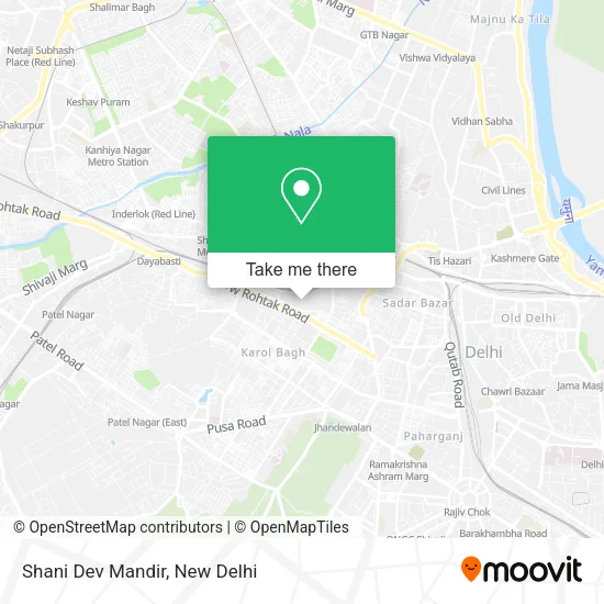 Shani Dev Mandir map