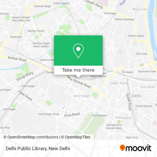 Delhi Public Library map