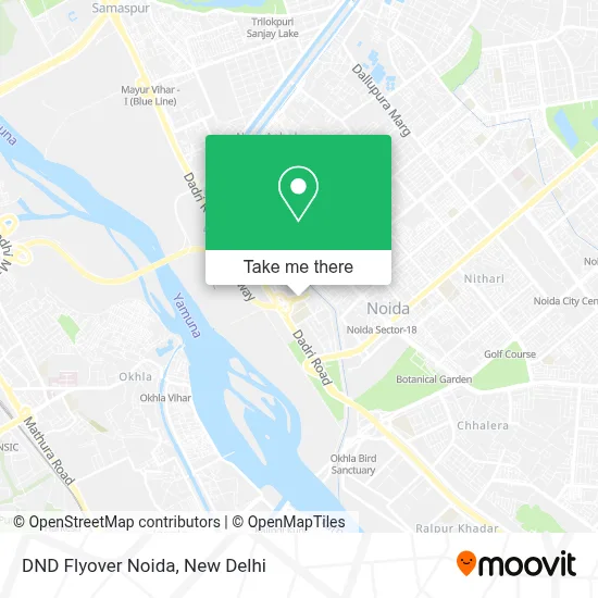 DND Flyover Noida map