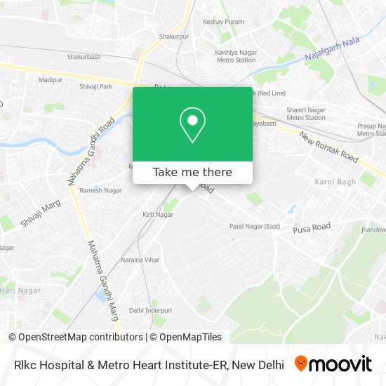 Rlkc Hospital & Metro Heart Institute-ER map