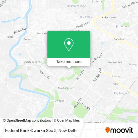Federal Bank-Dwarka Sec 5 map