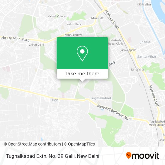 Tughalkabad Extn. No. 29 Galli map