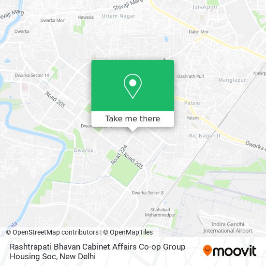 Rashtrapati Bhavan Cabinet Affairs Co-op Group Housing Soc map