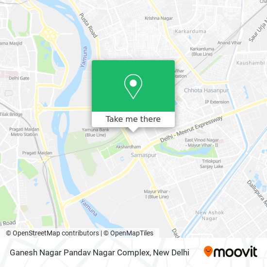 Ganesh Nagar Pandav Nagar Complex map