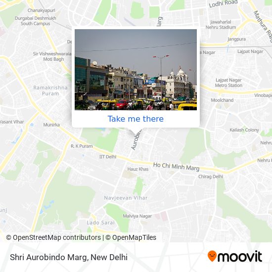 Shri Aurobindo Marg map