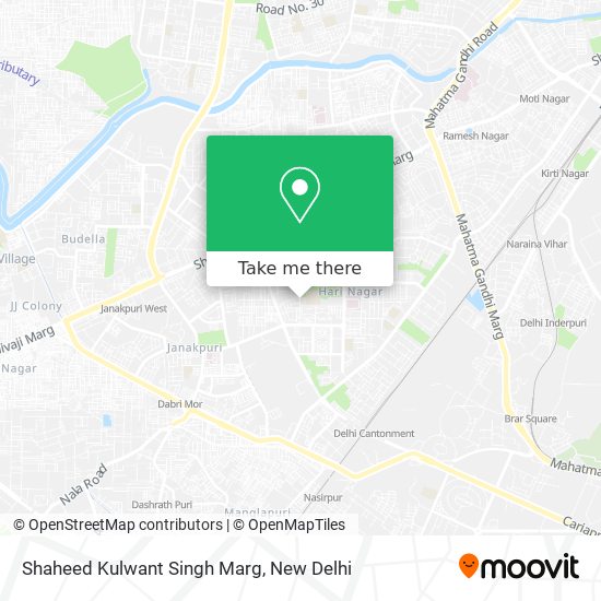 Shaheed Kulwant Singh Marg map