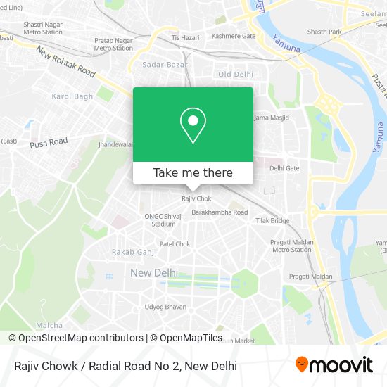 Rajiv Chowk / Radial Road No 2 map
