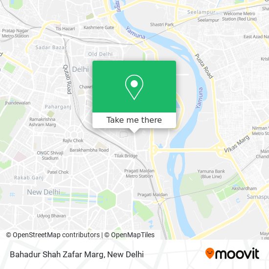 Bahadur Shah Zafar Marg map