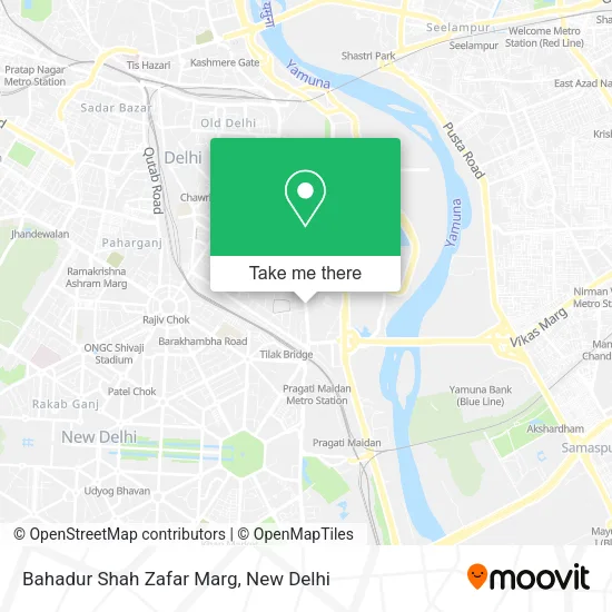 Bahadur Shah Zafar Marg map