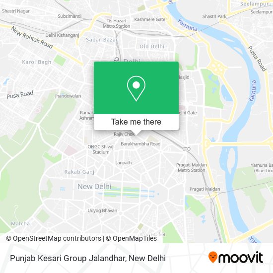 Punjab Kesari Group Jalandhar map