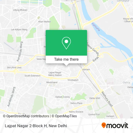 Lajpat Nagar 2-Block H map