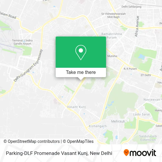 PARKING-DLF PROMENADE VASANT KUNJ map