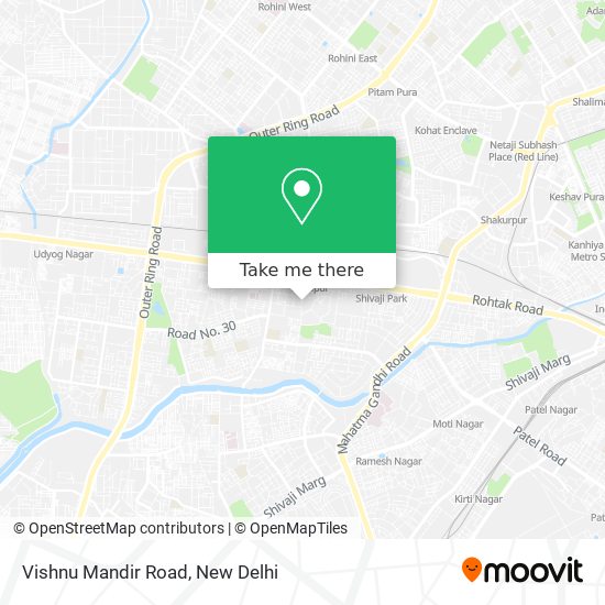 Vishnu Mandir Road map