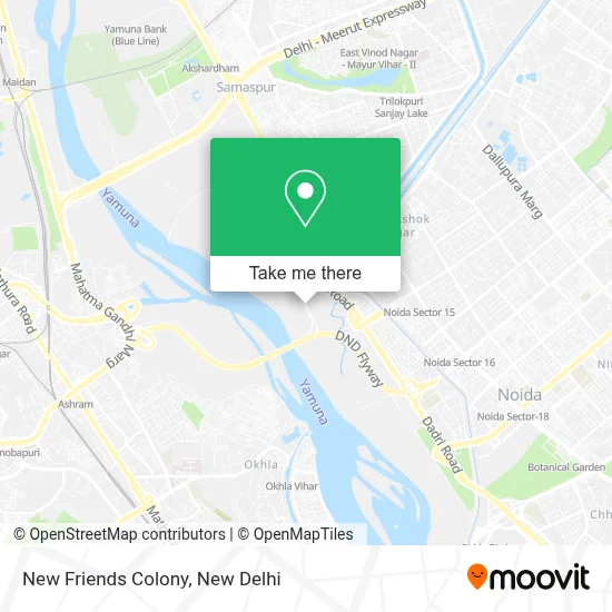 New Friends Colony map