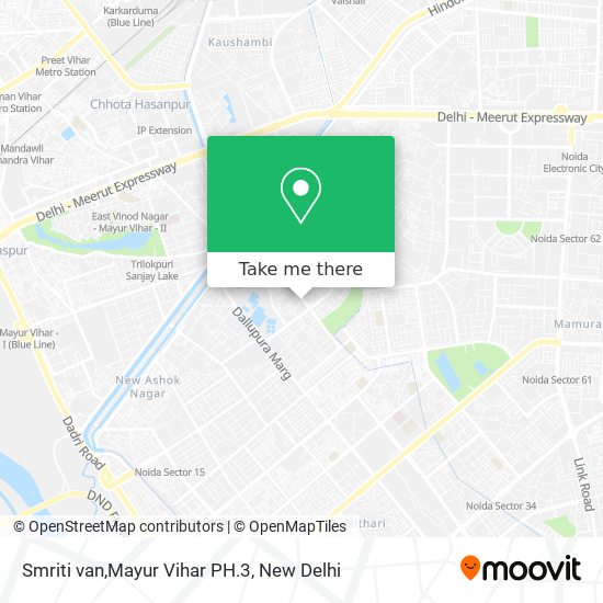 Smriti van,Mayur Vihar PH.3 map
