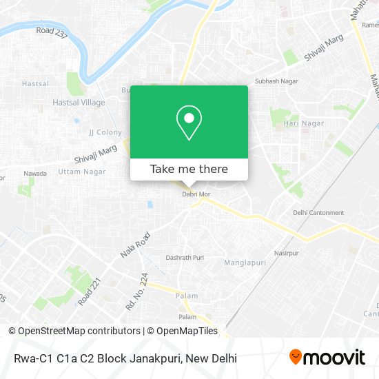 Rwa-C1 C1a C2 Block Janakpuri map