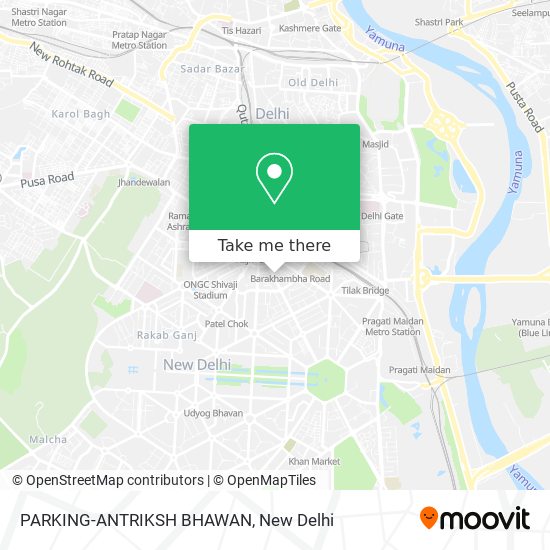 PARKING-ANTRIKSH BHAWAN map