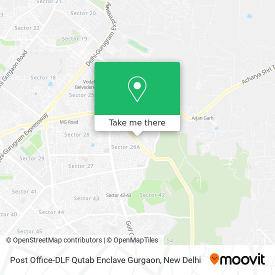 Post Office-DLF Qutab Enclave Gurgaon map