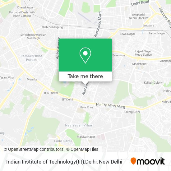 Indian Institute of Technology(Iit),Delhi map