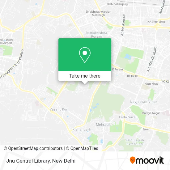 Jnu Central Library map