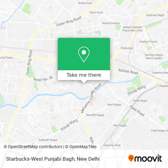 Starbucks-West Punjabi Bagh map