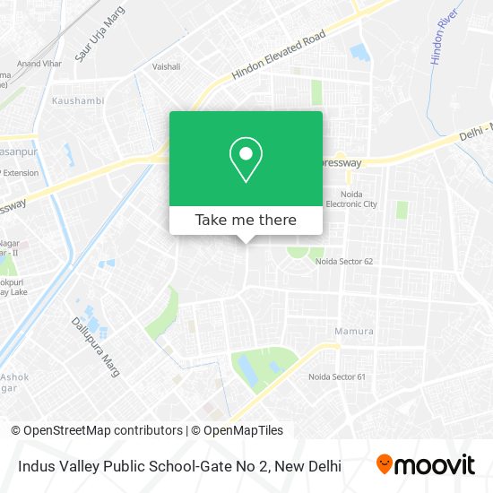 Indus Valley Public School-Gate No 2 map