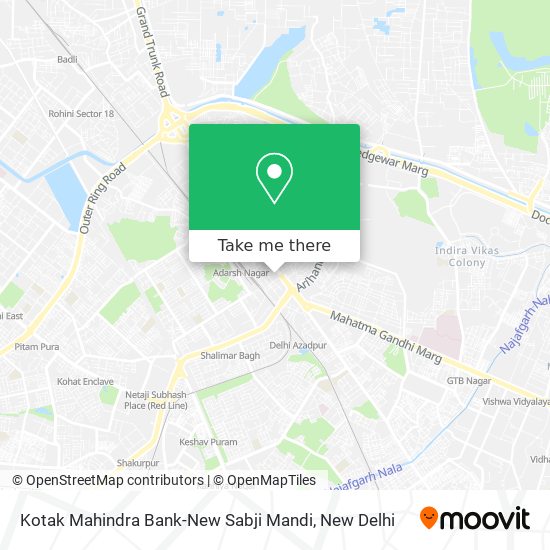 Kotak Mahindra Bank-New Sabji Mandi map