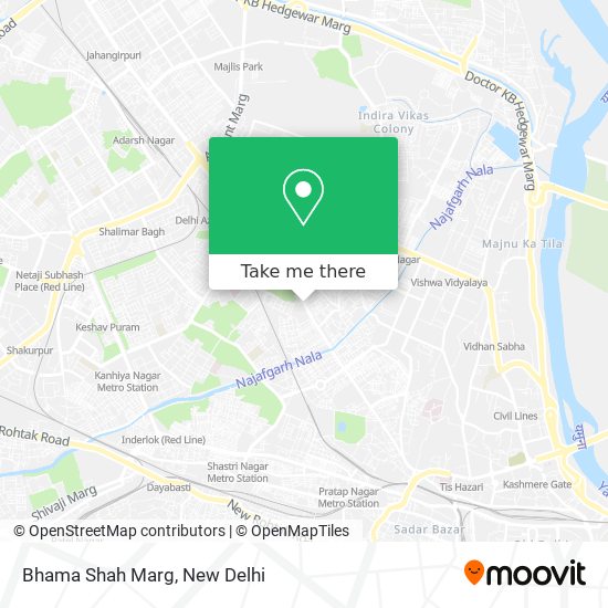 Bhama Shah Marg map