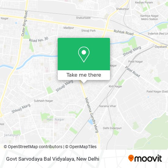 Govt Sarvodaya Bal Vidyalaya map