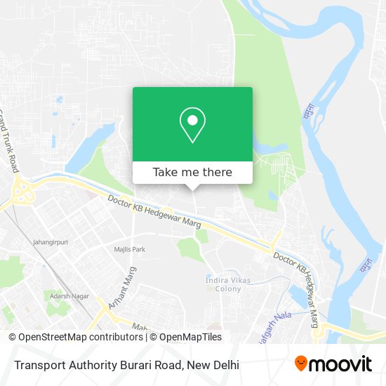 Transport Authority Burari Road map