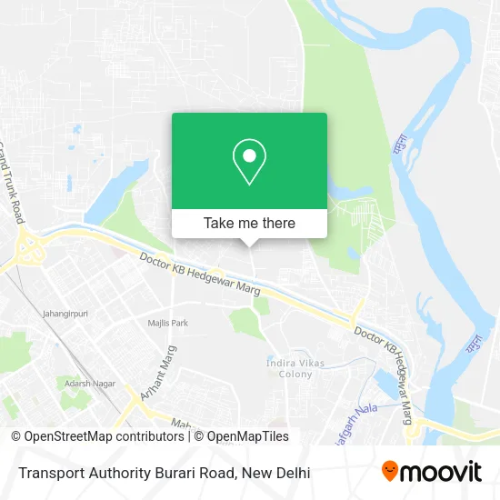 Transport Authority Burari Road map