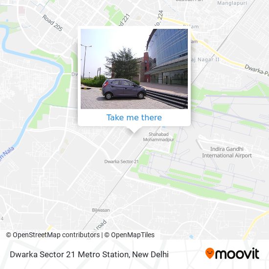Dwarka Sector 21 Metro Station map