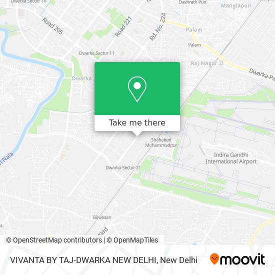 VIVANTA BY TAJ-DWARKA NEW DELHI map