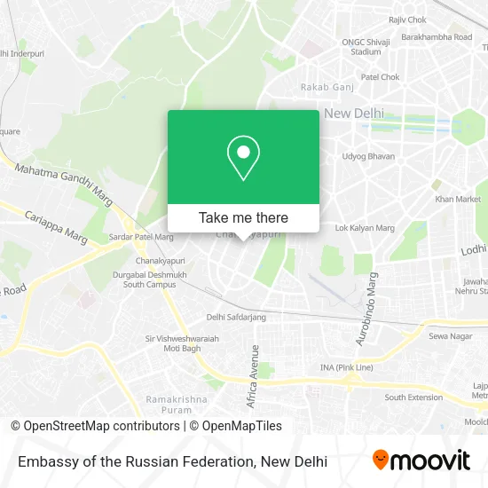 Embassy of the Russian Federation map