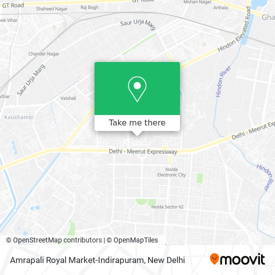Amrapali Royal Market-Indirapuram map