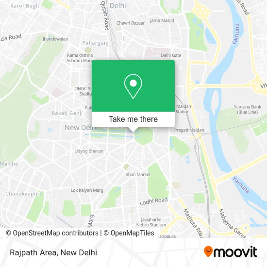 Rajpath Area map