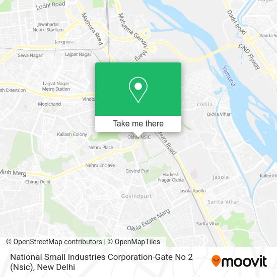 National Small Industries Corporation-Gate No 2 (Nsic) map