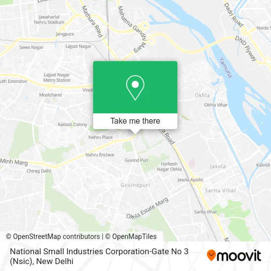 National Small Industries Corporation-Gate No 3 (Nsic) map