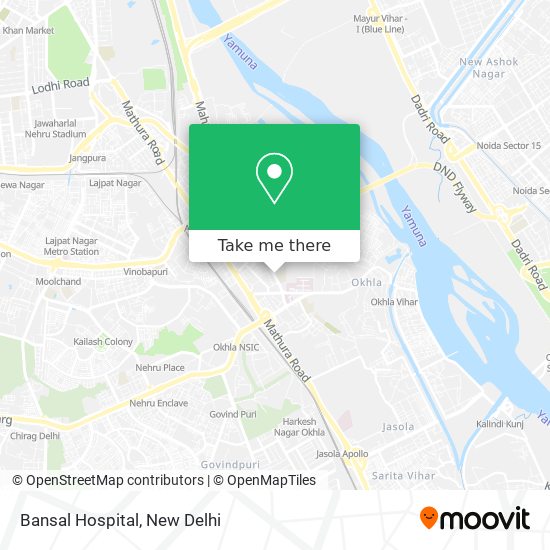 Bansal Hospital map