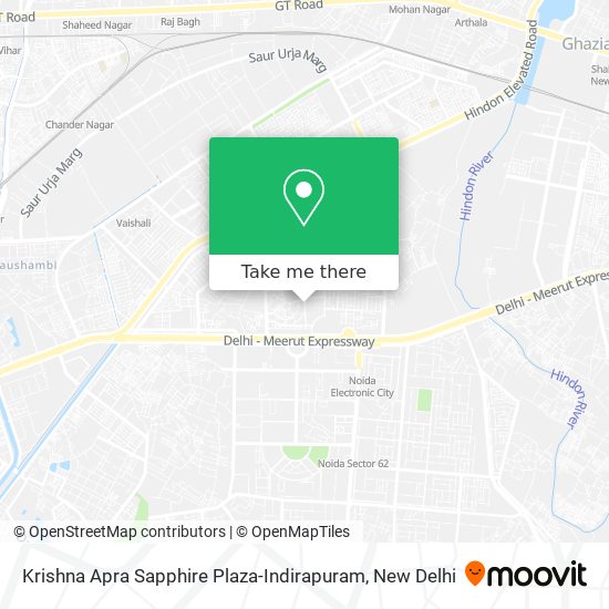 Krishna Apra Sapphire Plaza-Indirapuram map