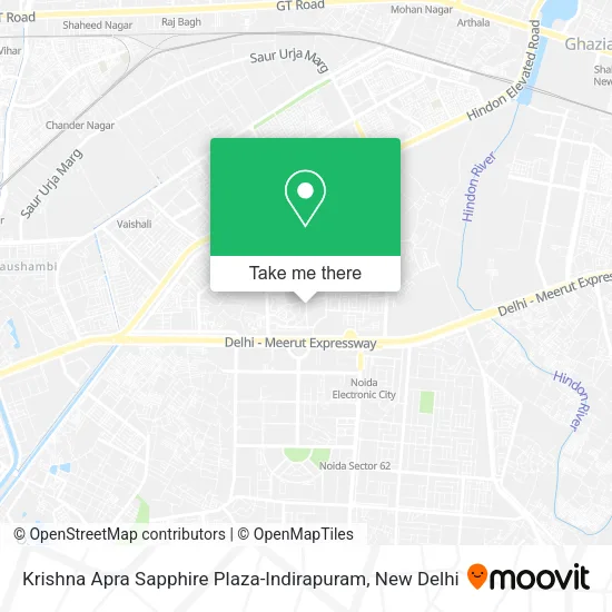 Krishna Apra Sapphire Plaza-Indirapuram map