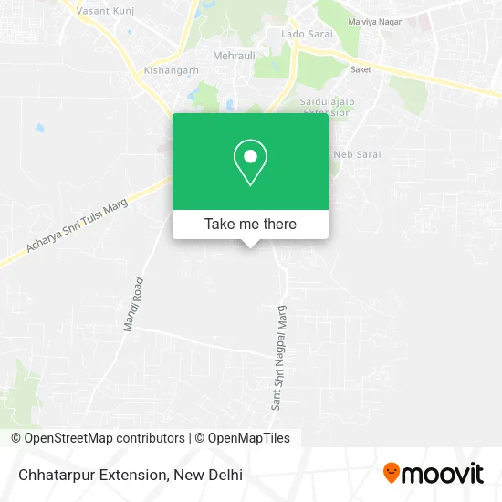 Chhatarpur Extension map