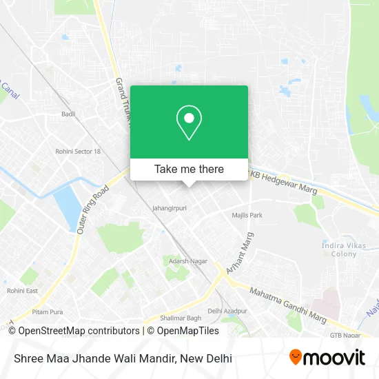 Shree Maa Jhande Wali Mandir map