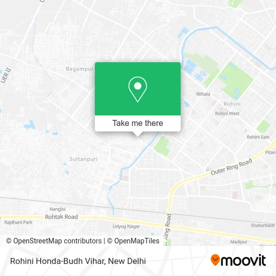 Rohini Honda-Budh Vihar map
