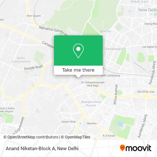 Anand Niketan-Block A map