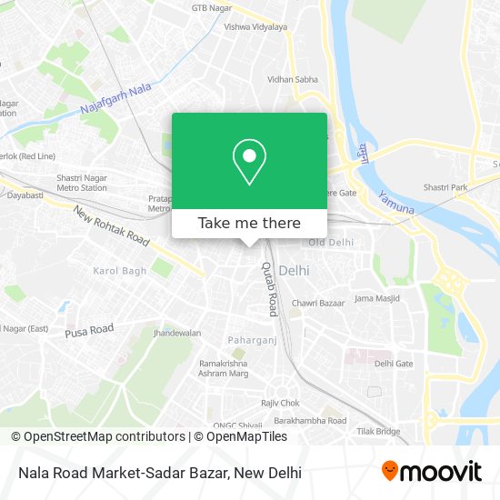 Nala Road Market-Sadar Bazar map