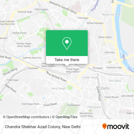Chandra Shekhar Azad Colony map